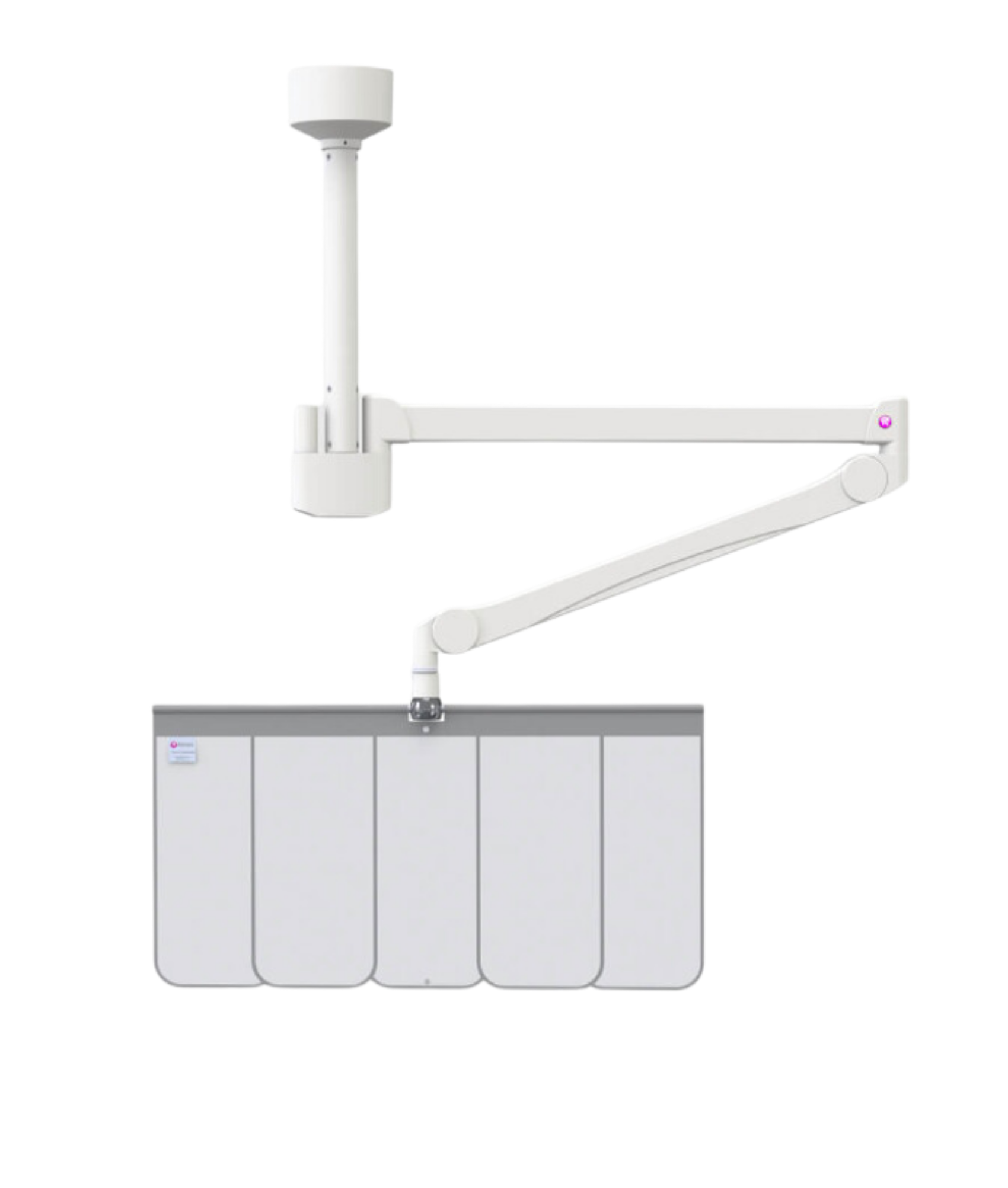 Mounted Flexible Shield 308 (Shield with ceiling column)