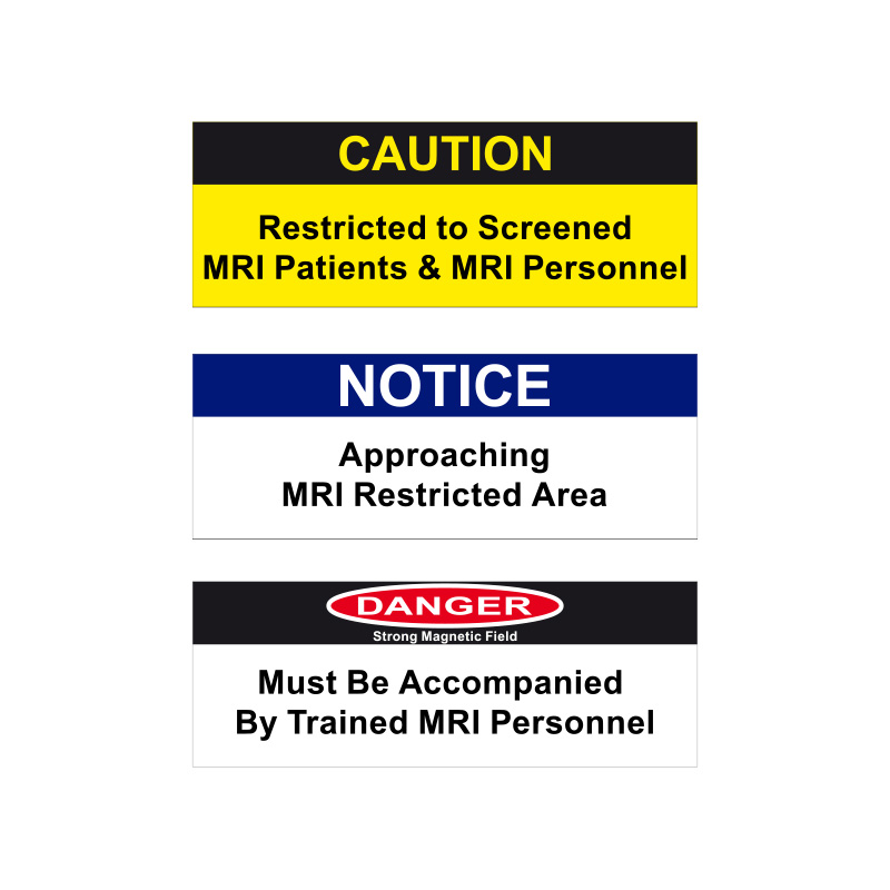 Notice, Caution and Danger - Warning Signs